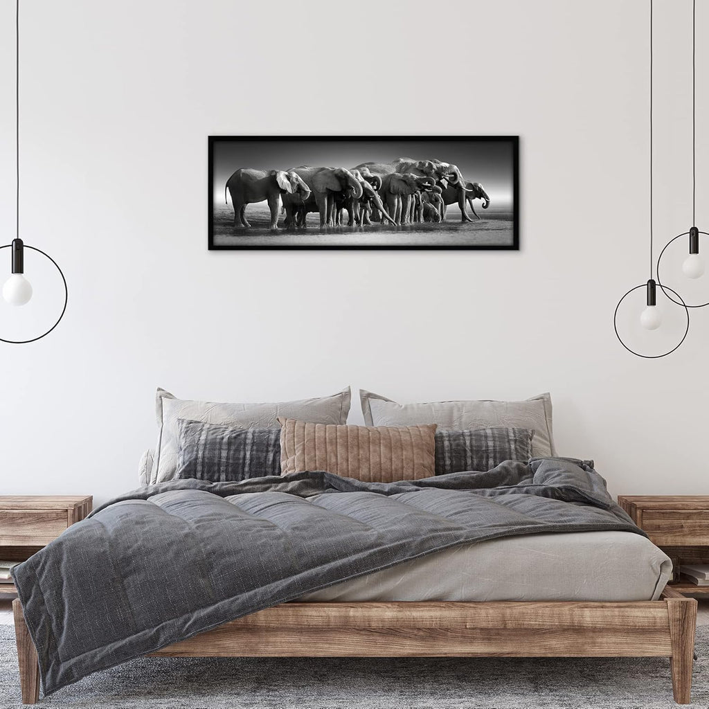 Americanflat 12x36 Picture Frame with Polished Plexiglass - Signature Collection - Gallery-Style Frames Made of Engineered Wood - Photo Frame for Wall Display - Black