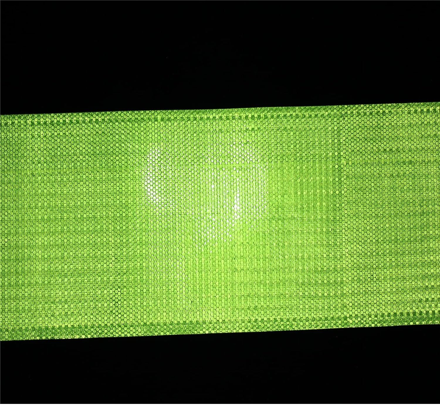 Reflective Tape Green Outdoor Waterproof 8 inch, High Visibility Industrial Marking Tape, Safety Adhesive Stickers (11 feet)
