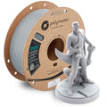 Polymaker HT-PLA-GF Filament 1.75mm Grey, High Temp PLA for 3D Printing, Heat Resistant to 150°C, Easy to Print, Easy to Anneal, Works with Most FDM Printers, 1kg Spool