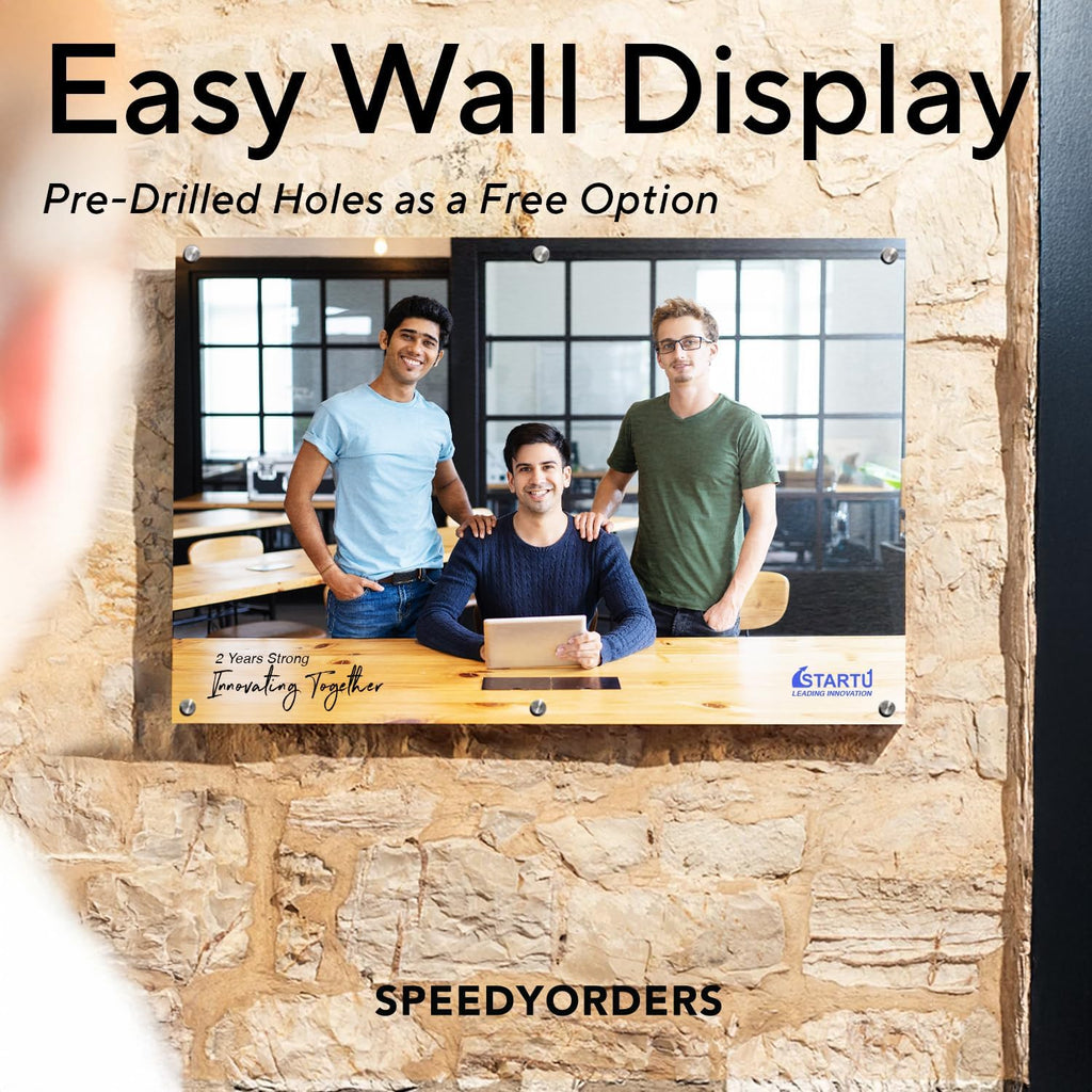 Custom Outdoor Metal Sign, Personalized Aluminum Safety and Business Signs, Waterproof (Picture, 30x24 In) - White