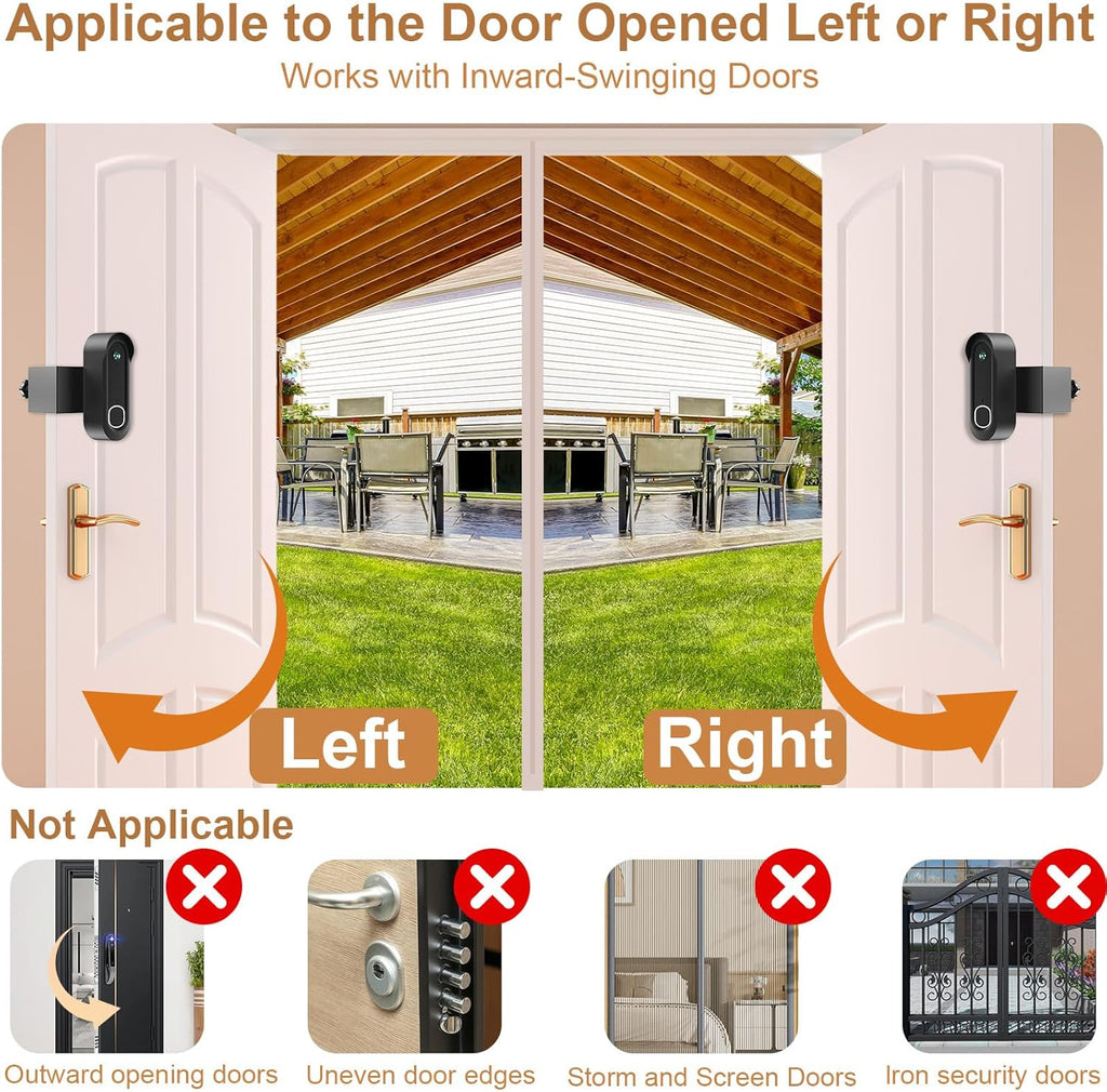 Anti-Theft Doorbell Mount Compatible with Arlo Video Doorbell 2K/HD (2nd Gen), Easy Installation, No-Drill Door Mount Cover Holder Accessories for Apartments Home Rentals Office, Not for Security Door