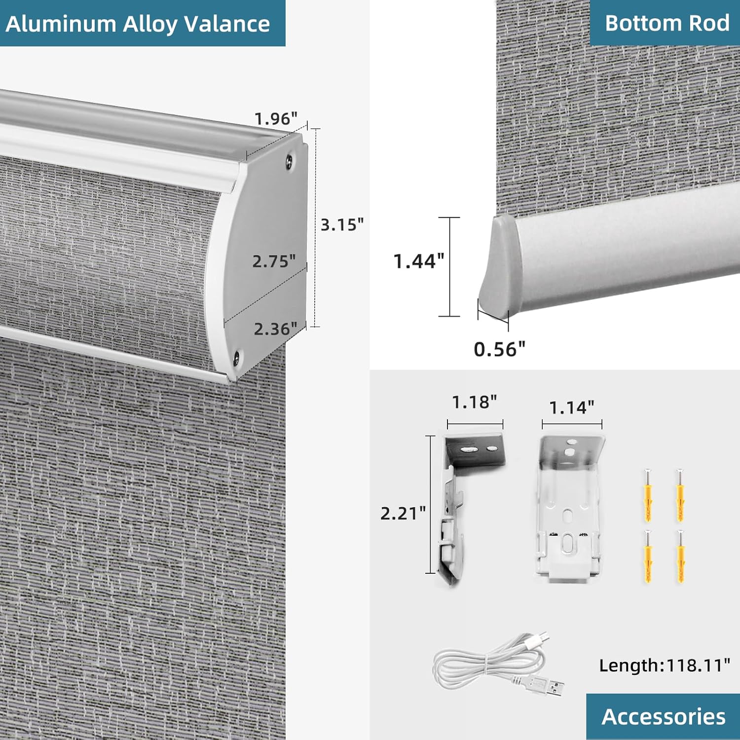 SmartWings Motorized Roller Shades Work with Homekit, Alexa Google, 100% Blackout Smart Blinds for Windows, Cordless Remote Control Window Shades, Safari Biscuit, Customized Size