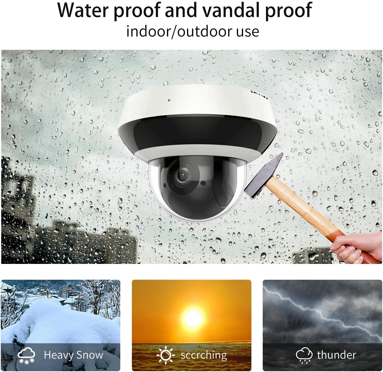 DS-2DE2A404IW-DE3 4MP PTZ IP Camera Outdoor/Indoor, 4X Optical Zoom, Low-Light Performance, IK10, IP66, 2.8-12MM Lens International English Version