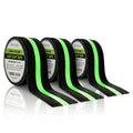 Anti Slip Glow in The Dark Traction Tape 2Inch x 16ft – Heavy Duty Adhesive Grip Non Skid Tape for Stairs Waterproof Safety - Outdoor/Indoor - Neon Strips Walk Black - 3 Pack