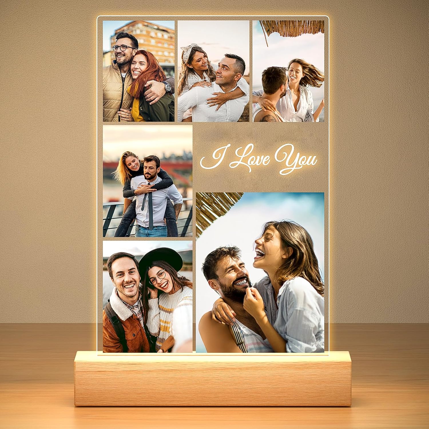 Custom Picture Frame, Personalized Photo Frame, Customized Picture Frames, Personalized Valentines Day Gifts for Her Him Women Men Girlfriend Boyfriend Mom Dad Couple Baby Kid Family Pet