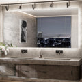 TETOTE 84 x 40 Inch LED Backlit Bathroom Mirror with Lights,Anti-Fog Lighted Mirror,Dimmable,Vanity Mirror,Wall Mounted