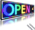 P10 Outdoor RGB Full Color WiFi Programmable Bright LED Scrolling Message Display Board 65”x14” Led Sign, Led Digital Sign Board, Perfect Solution for Store Advertising