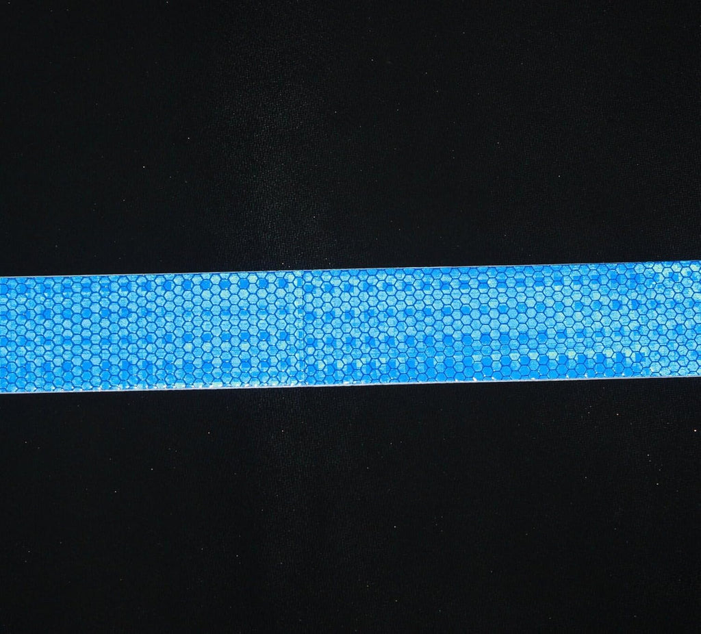 Blue Reflective Tape 1 inch Wide, Outdoor Waterproof High Visibility Warning Industrial Marking Tape, Safety Stickers (68 feet,10 Rolls)