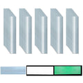 Glow in The Dark Reflective Stickers 1 inch X 6 inch for Truckskes, Warning Strong Safety Adhesive Reflective Strips (50 Pcs)