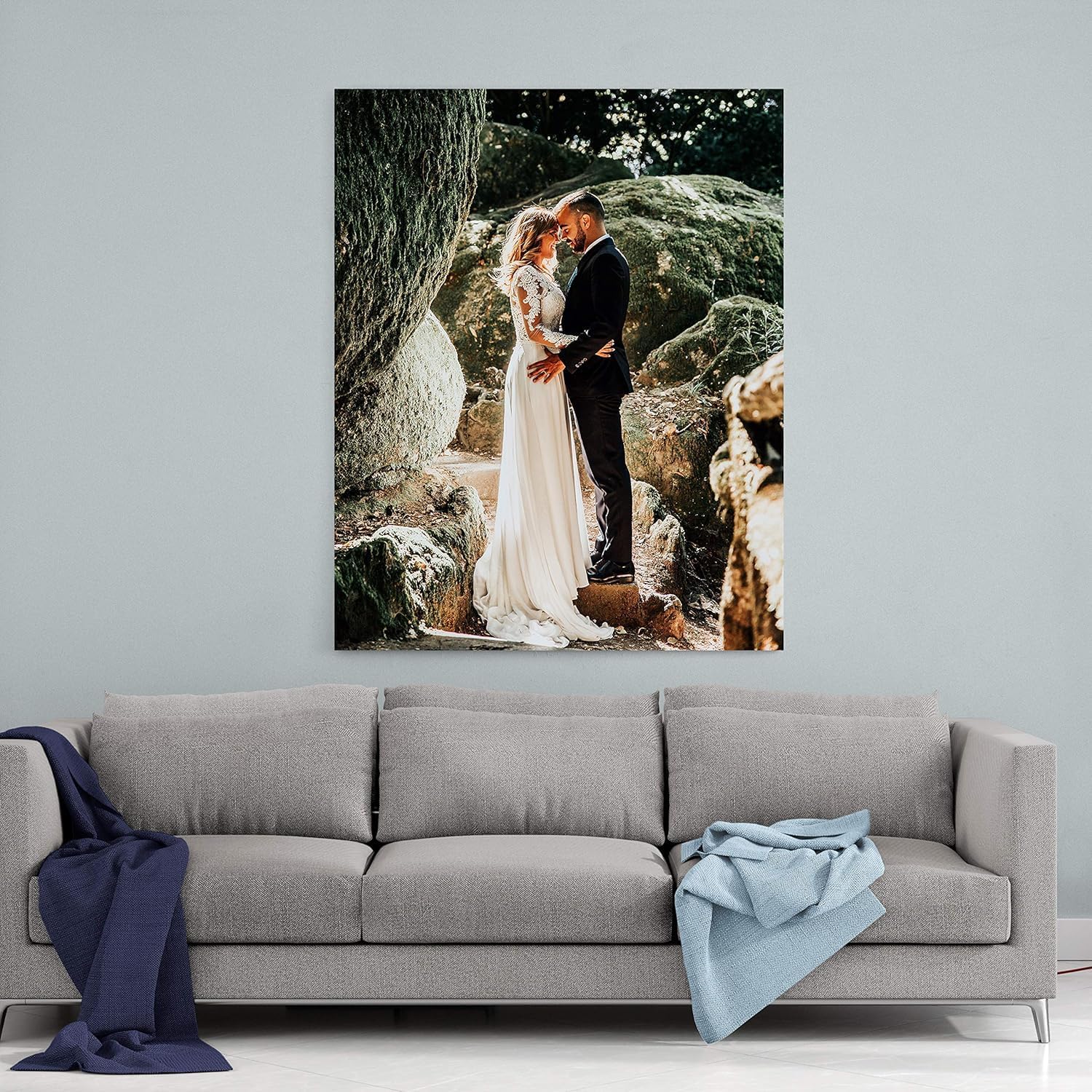 P&L ART. Personalized Custom Canvas Prints: Photo On Canvas Transform Your Photos into Stunning Framed Wall Art Digitally Printed Photo To Canvas Ideal for Home Decor Gifts Keepsakes 11X14