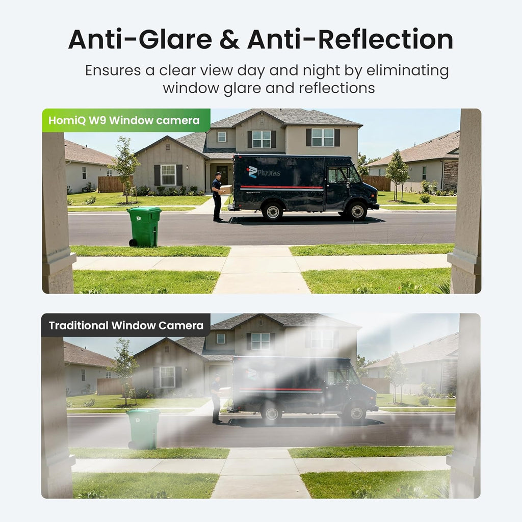 Window Security Camera 3MP 2K, Indoor WiFi Cameras 2.4GHz/5GHz with Colorvue AI Color Night Vision, Person Detection with Auto-Focus, 24/7 Recording Compatible with Alexa & Google Home