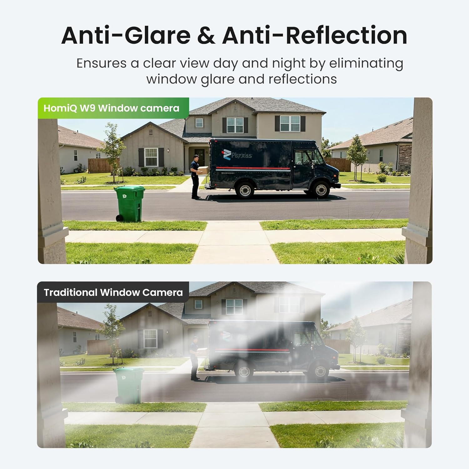Window Security Camera 3MP 2K, Indoor WiFi Cameras 2.4GHz/5GHz with Colorvue AI Color Night Vision, Person Detection with Auto-Focus, 24/7 Recording Compatible with Alexa & Google Home