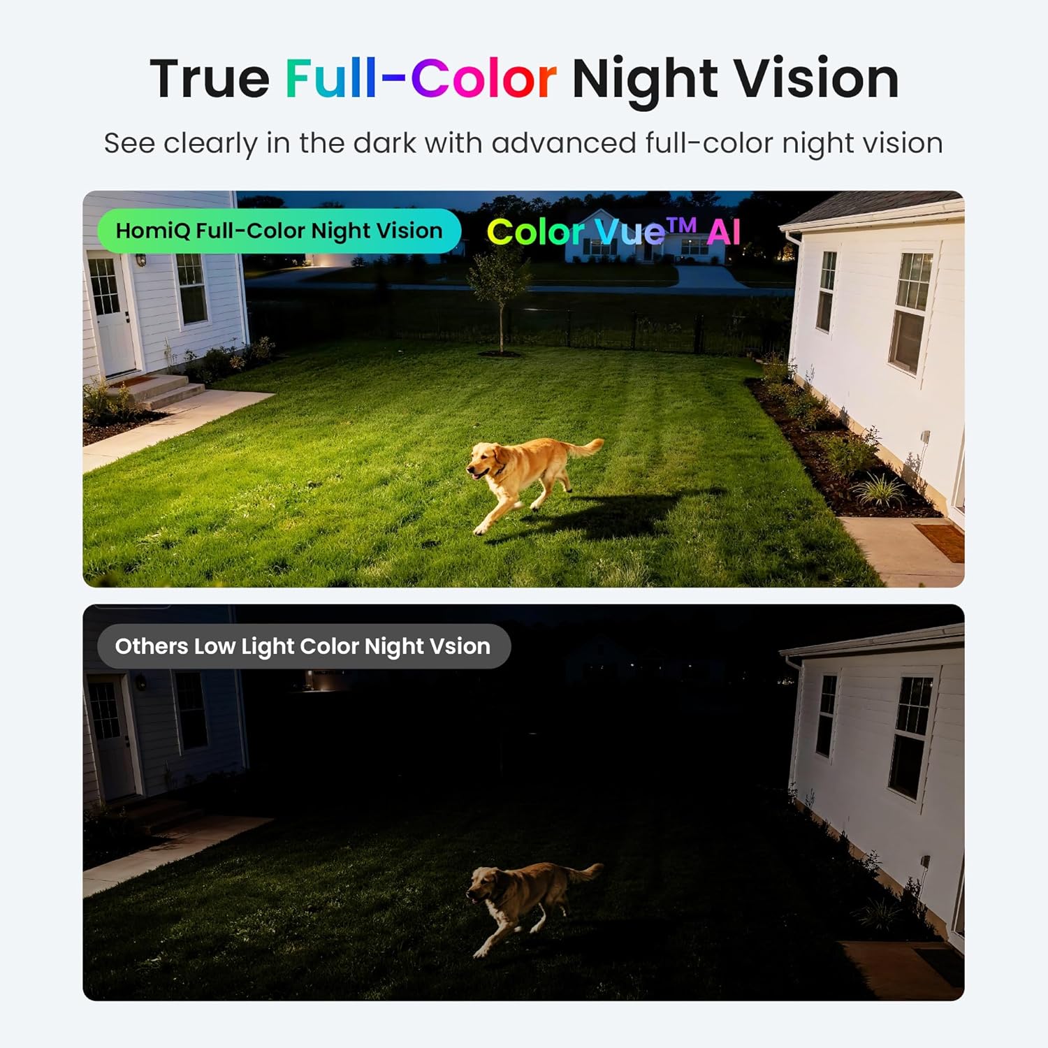 Window Security Camera 3MP 2K, Indoor WiFi Cameras 2.4GHz/5GHz with Colorvue AI Color Night Vision, Person Detection with Auto-Focus, 24/7 Recording Compatible with Alexa & Google Home