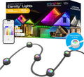 Enbrighten Vibe Eternity Permanent Outdoor Lights for House, 150ft, 108 RGBWIC LEDs, Close Spacing, 33lm, Color Changing, Christmas, Eave Lighting, Smart App, Works with Alexa, Google Home, 85103