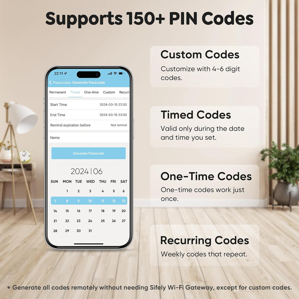 Fingerprint Smart Deadbolt with Keypad – Keyless Entry Lock for Home, Apartment, Office, Airbnb, Rental, Kids & Seniors, App & Code Access, Auto-Lock, Easy DIY Install, Compatible with Alexa & Google