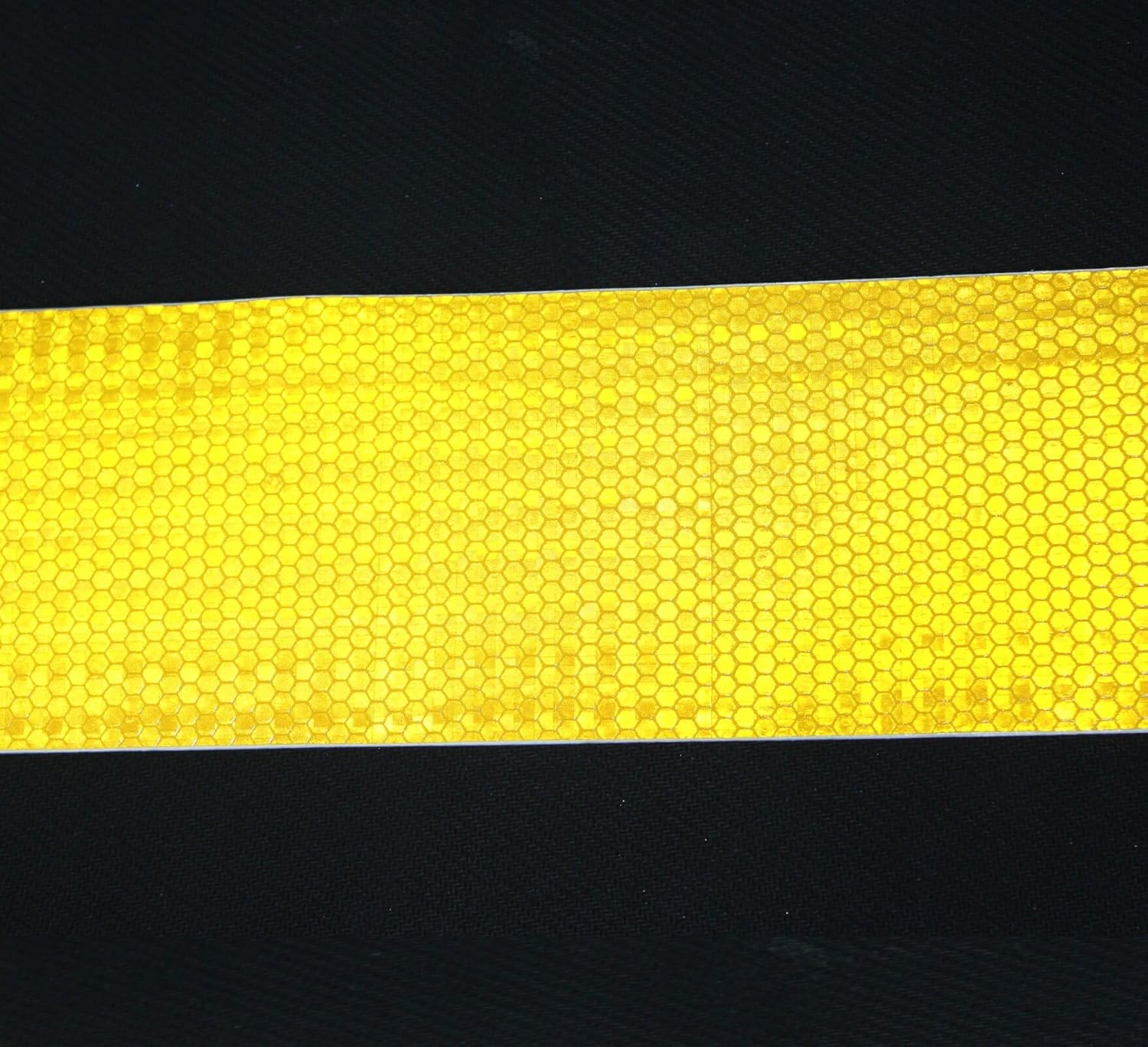 Yellow Reflective Tape 3 inch Wide, Outdoor Waterproof High Visibility Warning Industrial Marking Tape, Safety Stickers (68 feet,5 Rolls)