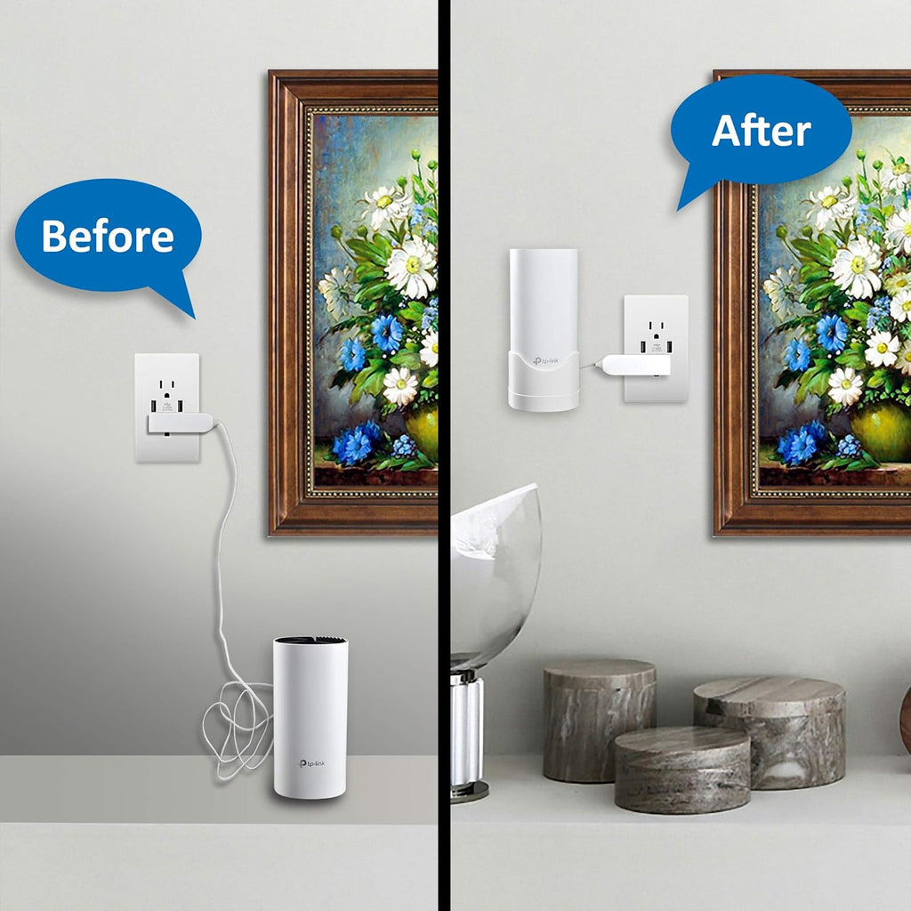 Wall Mount Bracket for Deco S4, S7, M4, P9, W2400 Mesh WiFi System（2 Pack