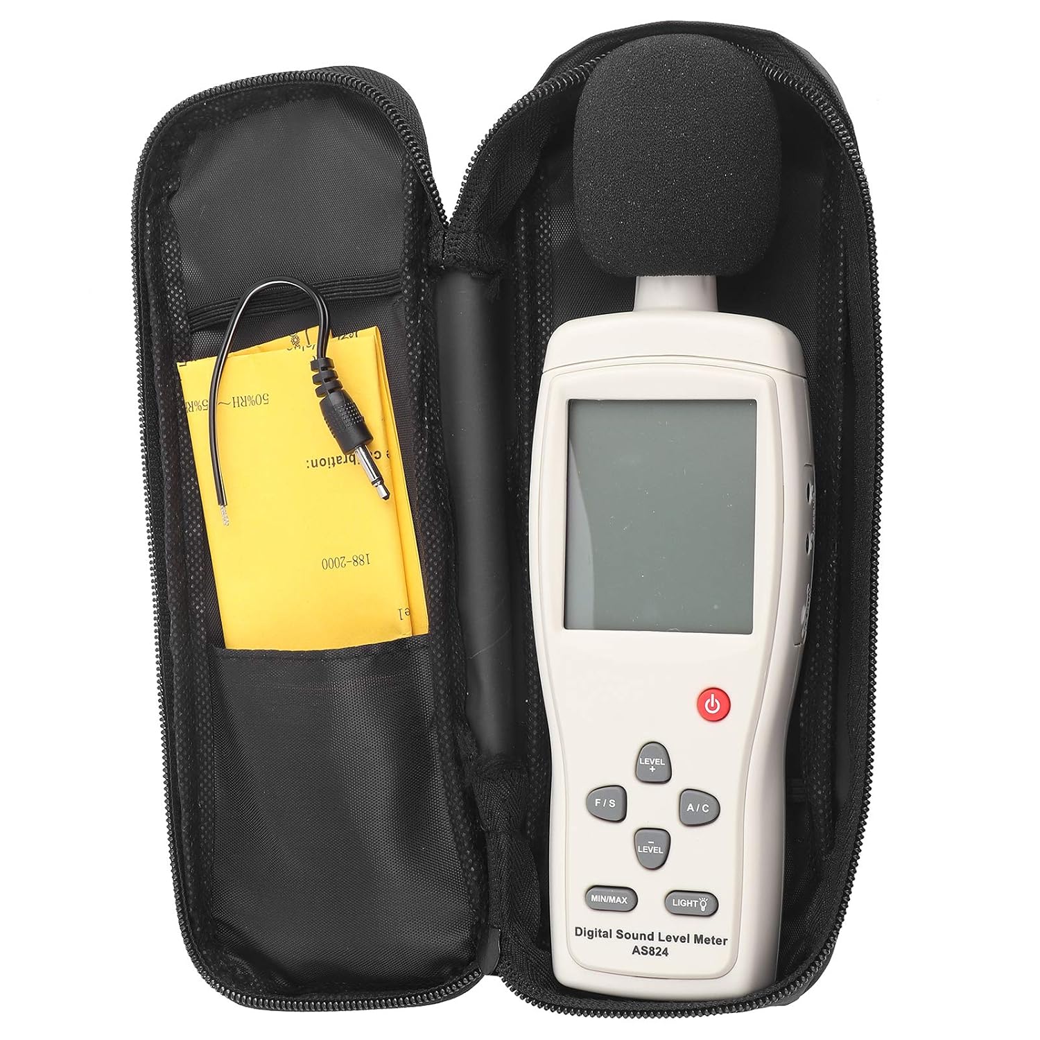 KIMISS Smart Sensor As824 Digital Sound Level Meter Intated Noise Measurement Tester with A C Weigng 30 130Dba Range