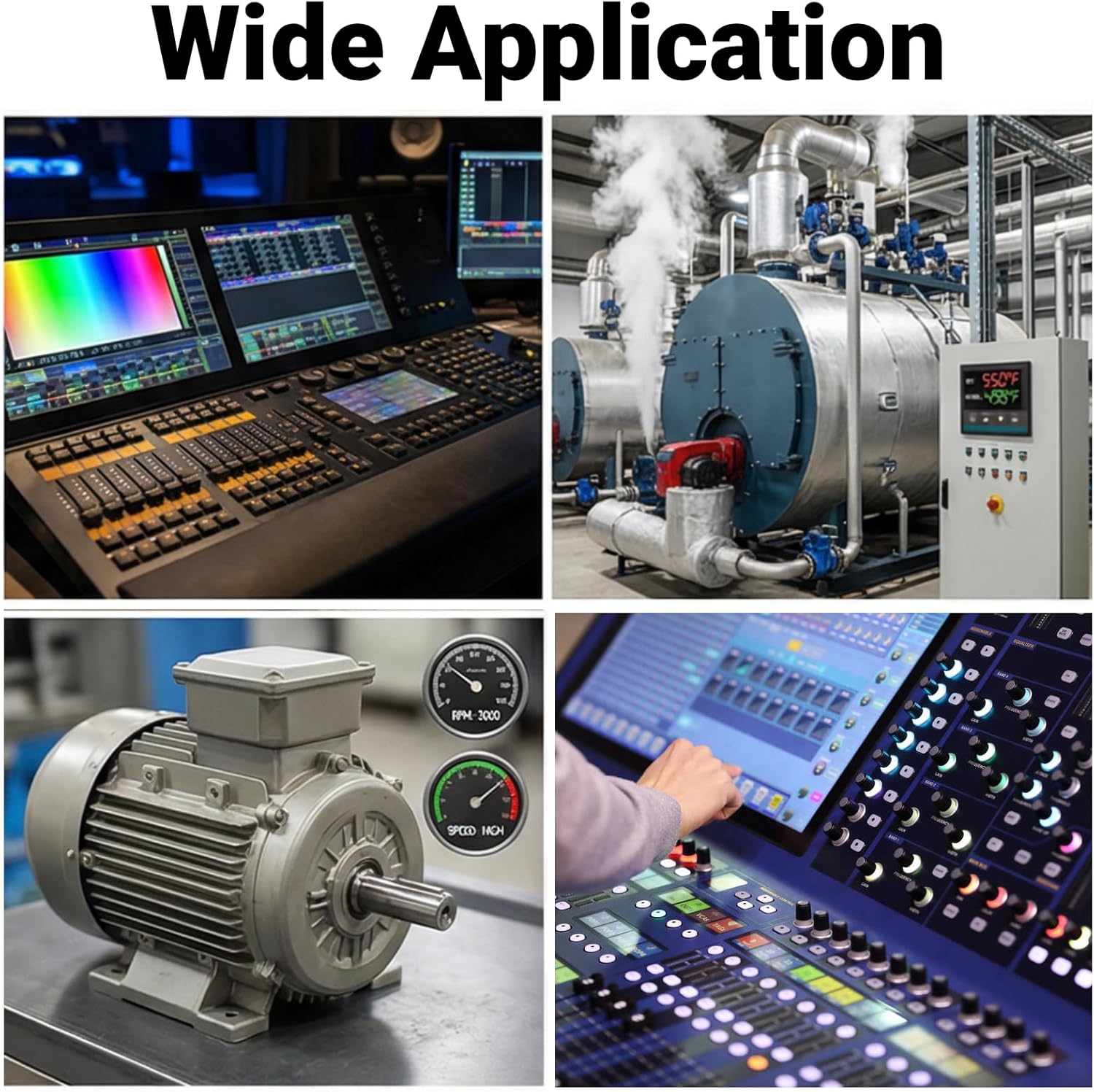 SCR Voltage Regulator 10000W High Power Motor Speed Controller Dimmer Thermostat Governing AC Adjustable Electronic Thyristor Module for Industrial Equipment