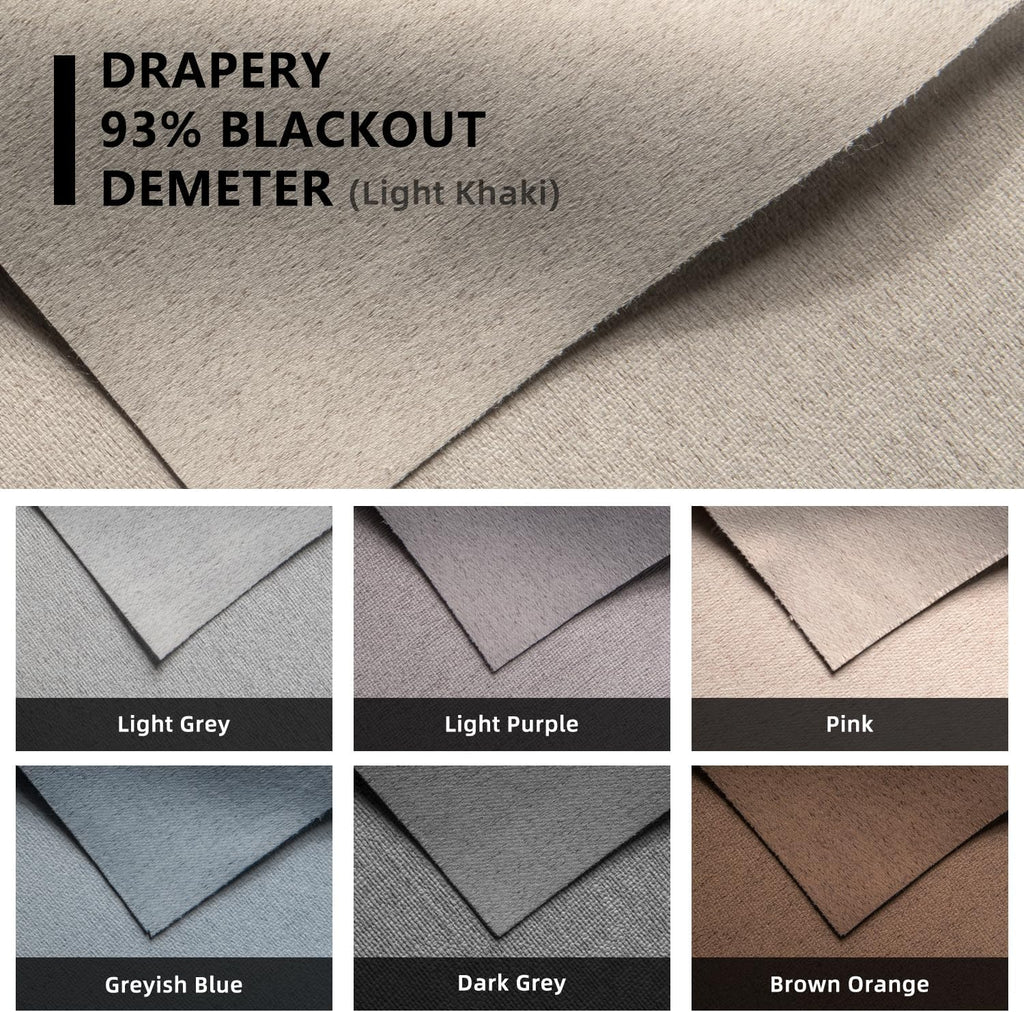 SmartWings Drapery Fabric Samples, for Custom Curtain Fabric Selection, Various Styles for Indoor Room, Multi Color