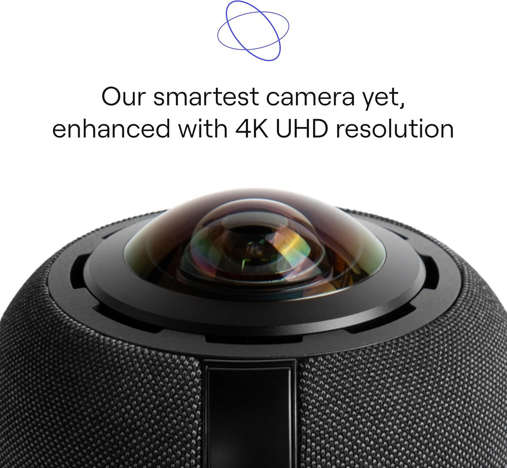 Meeting Owl 4+ 360-Degree, 4K Smart Video Conference Camera, Microphone, and Speaker (Automatic Speaker Focus, Smart Zooming, Noise Equalizing, Certified for Microsoft Teams)