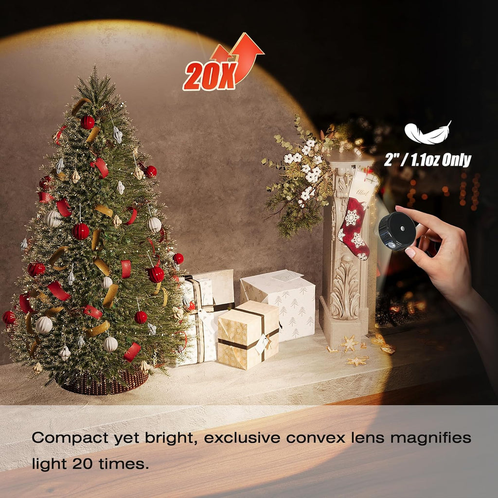 2" Rechargeable Mini Puck Lights w/Lanyard, Renter Friendly Magnetic Stick On Battery Operated Lights, Wireless Motion Sensor Light Indoor for Closet, Wall, Shelves, Kitchen, Locker - 3Pack/Black