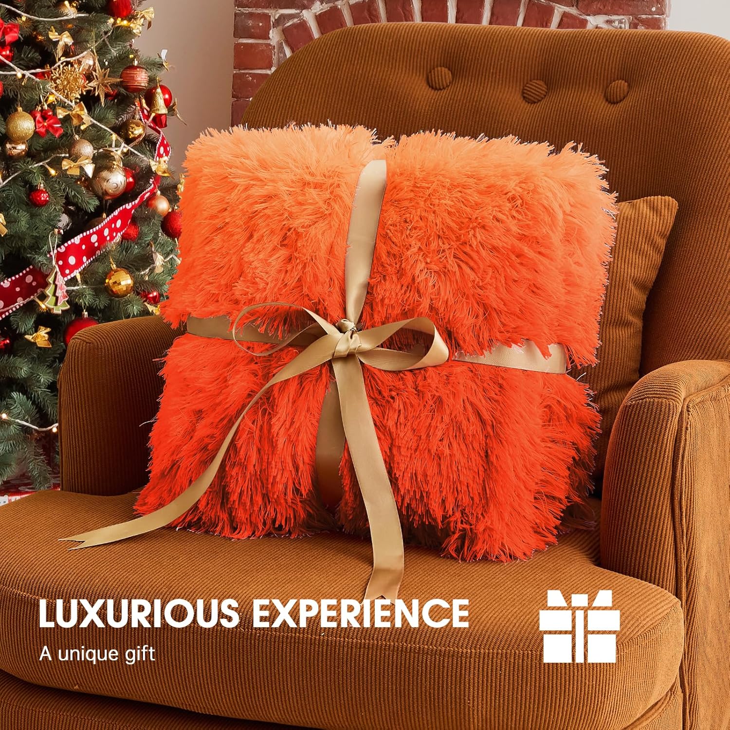 Heated Electric Blanket Throw–Faux Fur with Soft Thick Sherpa,Warm Winter Birthday Gifts for Women Grandma，10 Heat Settings,5 Time Settings with Fast Heating, 50x60, Cocoa Brown