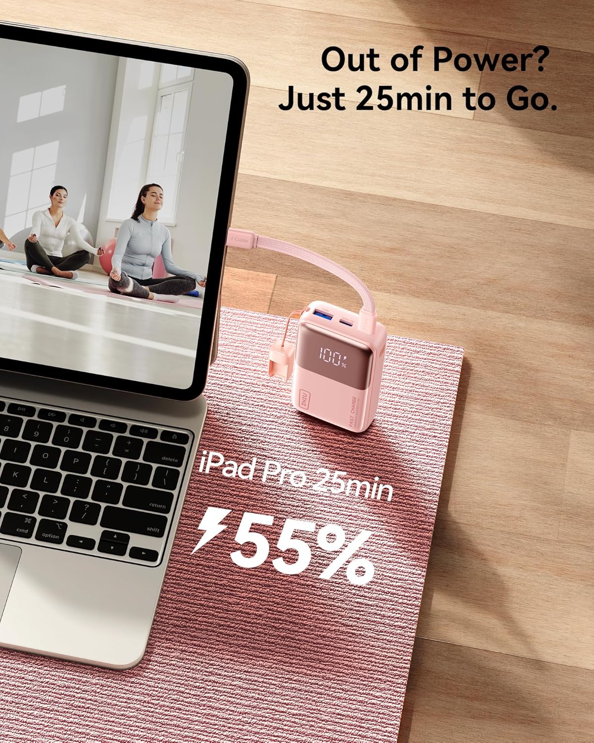 INIU Pocket Size Portable Charger, Ultra Small 10000mAh 45W PD Power Bank, Fast Charging Battery Pack, Travel Essentials Powerbank for iPhone 17 16 Pro Air, Xiaomi 17 Pro Max 16 15 14, Samsung S24 etc