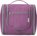 Hanging Toiletry Bag for Women Travel Makeup Bag Organizer Toiletries Bag for Cosmetics Essentials Accessories (Large, Dark Purple)