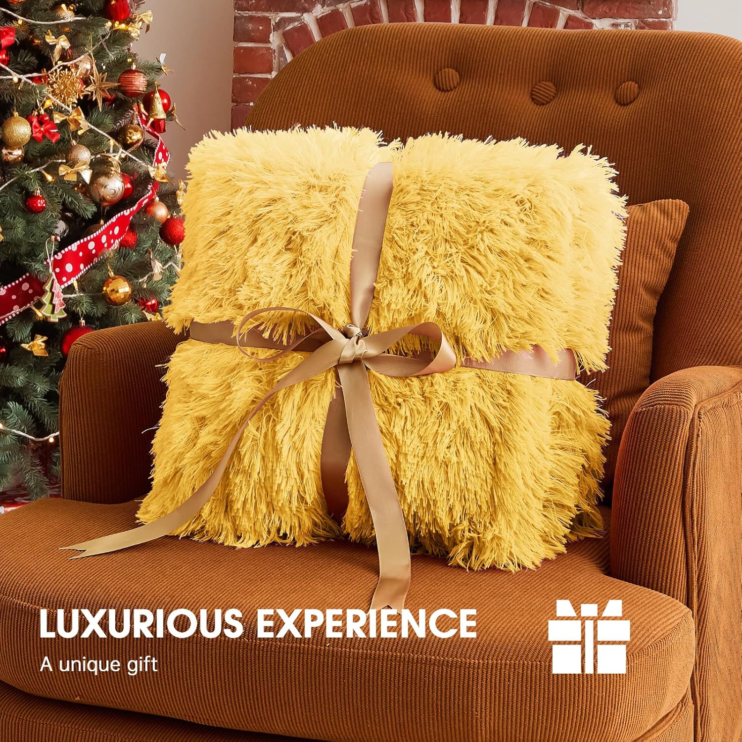 Heated Electric Blanket Throw–Faux Fur with Soft Thick Sherpa,Warm Winter Birthday Gifts for Women Grandma，10 Heat Settings,5 Time Settings with Fast Heating, 50x60, Beige