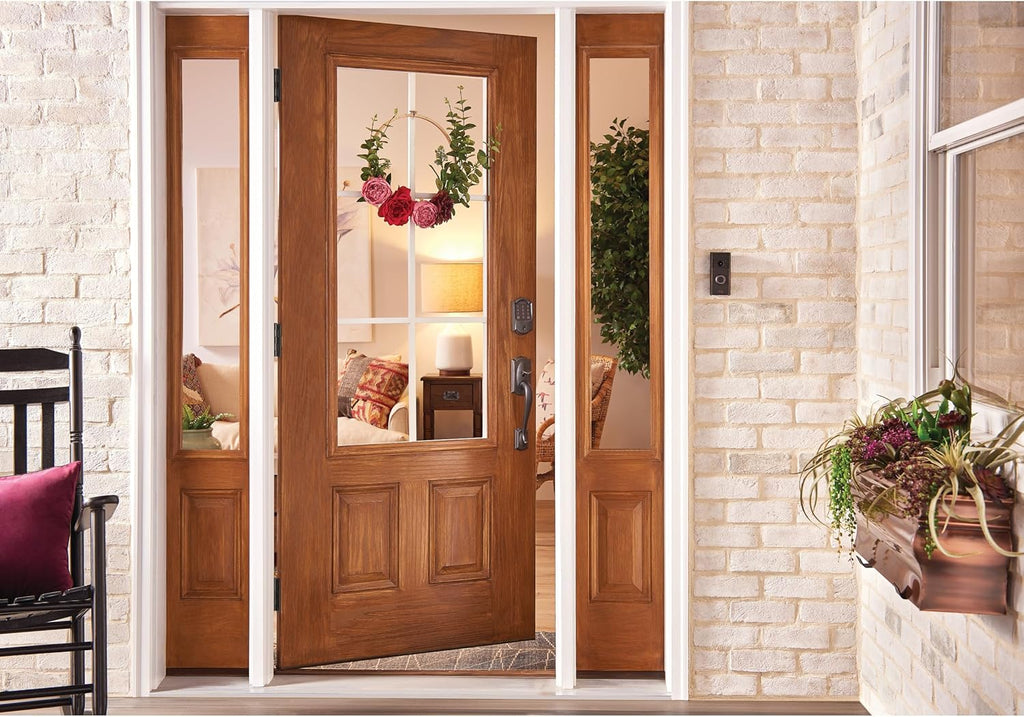 Schlage Encode Smart WiFi Deadbolt Lock for Front Door - Keyless Entry with App or Touchscreen - Works with Alexa, Hey Google, & Airbnb - Create Codes for Guests - Aged Bronze