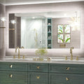 Keonjinn 47.8 x 24 Inch LED Bathroom Mirror with Backlit, Dimmable Vanity Mirror with Lights, High Lumen, Anti-Fog, CRI90+, UL Listed LED Driver, HD Tempered Glass