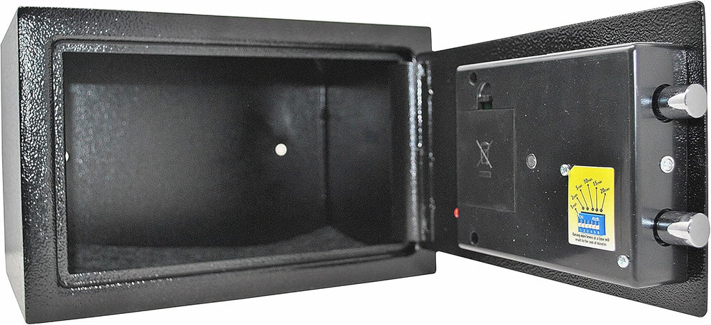 Genie Hand – Time Delay Safe, Anti Robbery Safe Box, Timed Controlled Opening – B-Class Lock – Anti Bounce Technology – Emergency Opening Keys (Medium – Standard)