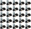 Admiral Locks Tubular Cam Lock, Keyed Alike Removable Key RV Compartment Storage Lock Cabinet Locks (Black Pack of. 25, 5/8" 90°)