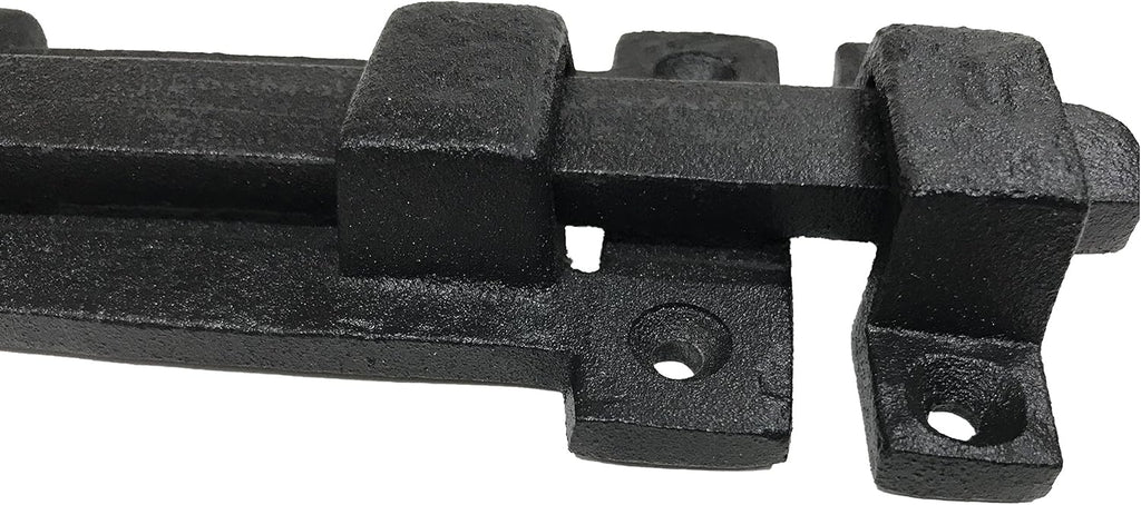 Antique style 8" Black Wrought Iron - Slide Door Bolt Latch - vintage iron - Decorative style 8 in door latch DS-04 (2)