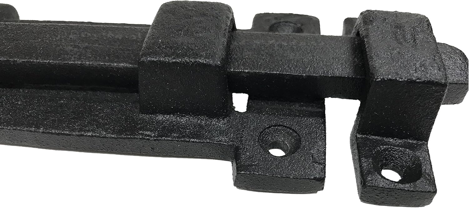 Antique style 8" Black Wrought Iron - Slide Door Bolt Latch - vintage iron - Decorative style 8 in door latch DS-04 (2)