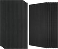 10 Pack Large Acoustic Wall Panels 47.2 x 23.6 x 0.4 Inch Sound Proof Sound Absorbing Polyester Fiber Panels Self-Adhesive Decorative Acoustic Panels for Home Studio, Office, Recording