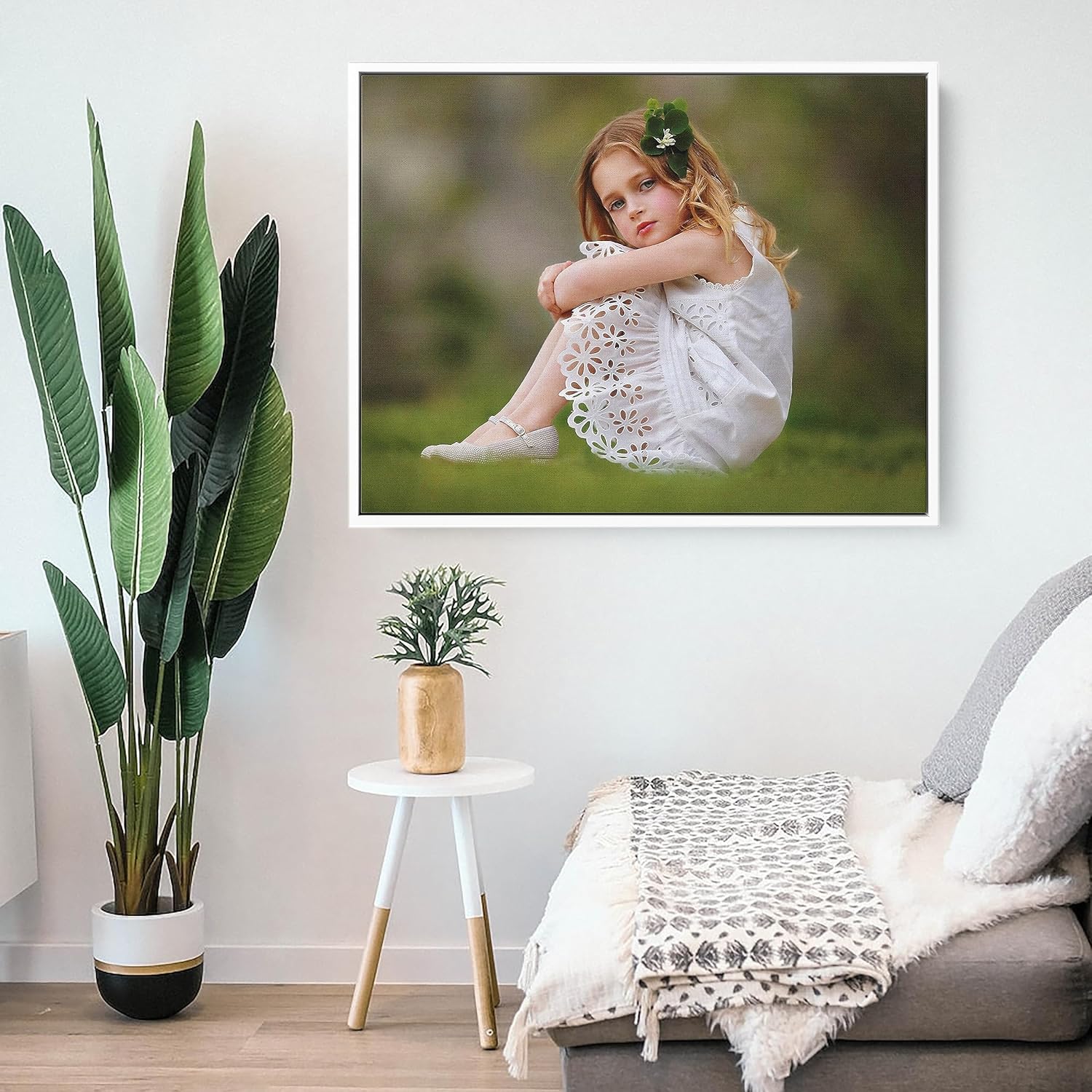 P&L ART. Personalized Custom Canvas Prints: Photo On Canvas Transform Your Photos into Stunning Framed Wall Art Digitally Printed Photo To Canvas Ideal for Home Decor Gifts Keepsakes White 12X18