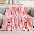 Homemate Electric Heated Blanket Queen Size - 84"x90" Heating Blanket Queen Size Dual Control 1/2/4/6/8 Hours Auto-Off 10 Heat Level Over-Heat Protection Luxury Faux Fur Sherpa ETL Certification