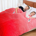Heated Electric Blanket Queen,Warm Winter Birthday Gifts for Women Her Grandma–Faux Fur with Soft Sherpa,10 Heat Settings,5 Time Settings with Fast Heating, 84x90, Ruby Wine