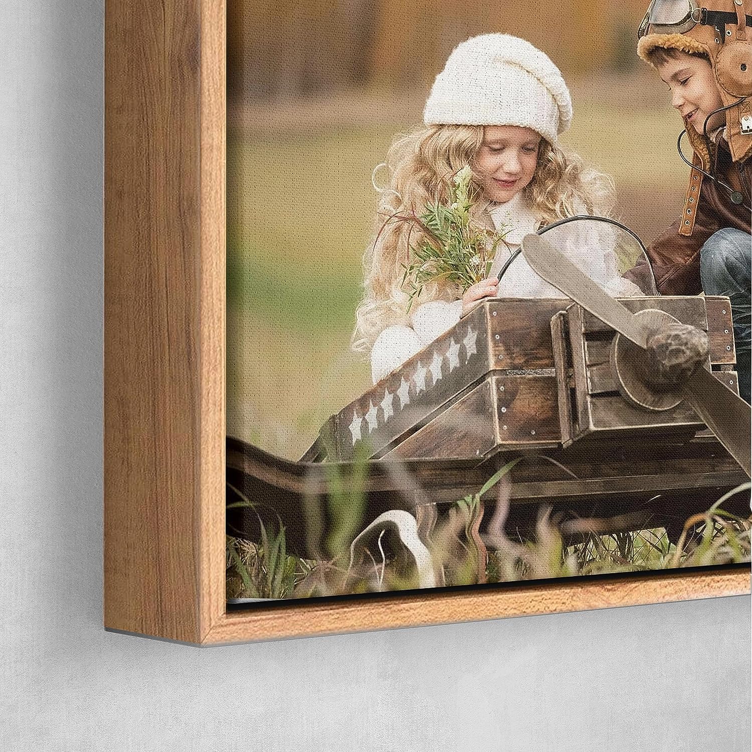 P&L ART. Personalized Custom Canvas Prints: Photo On Canvas Transform Your Photos into Stunning Framed Wall Art Digitally Printed Photo To Canvas Ideal for Home Decor Gifts Keepsakes Beige 24X36