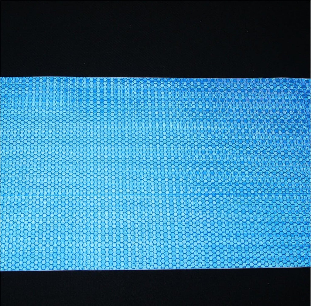 Blue Reflective Tape 8 inch Wide, Outdoor Waterproof High Visibility Warning Industrial Marking Tape, Safety Stickers (68 feet)