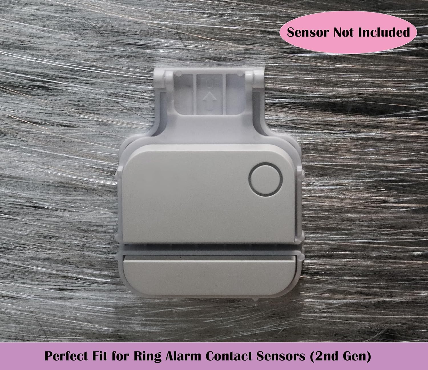 Garage Door Bracket Compatible with R-ing Alarm Contact Sensors (2nd Gen) – Perfect Fit, Reliable Hold, Quick Setup (2 Pack)