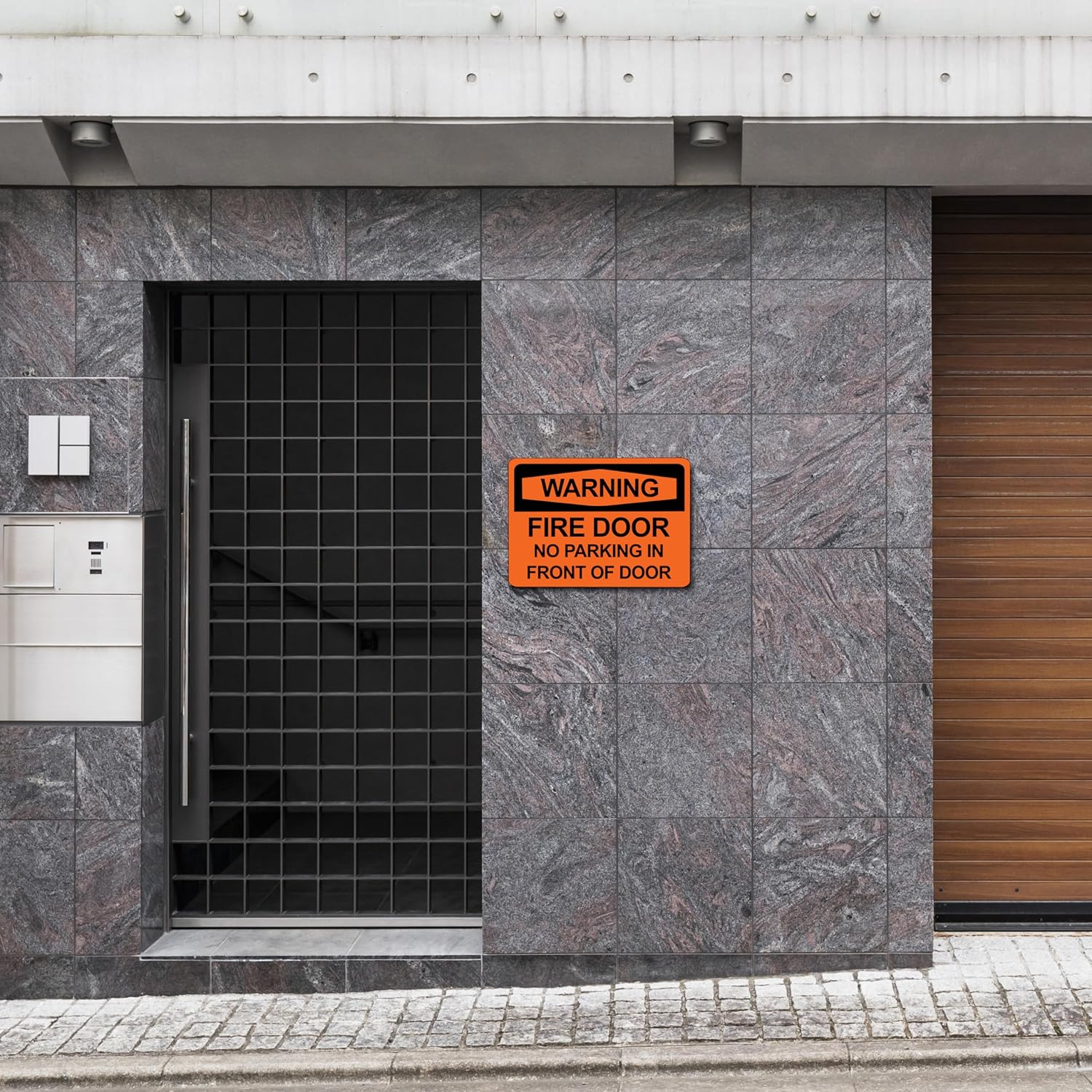 Notice Keep Door Closed Unless Loading or Unloading Sign - ADA Compliant Digitally Printed Text Wall Signs – Loading Docks Delivery Zone Safety Security Sign - Vinyl – 3.5” x 5”