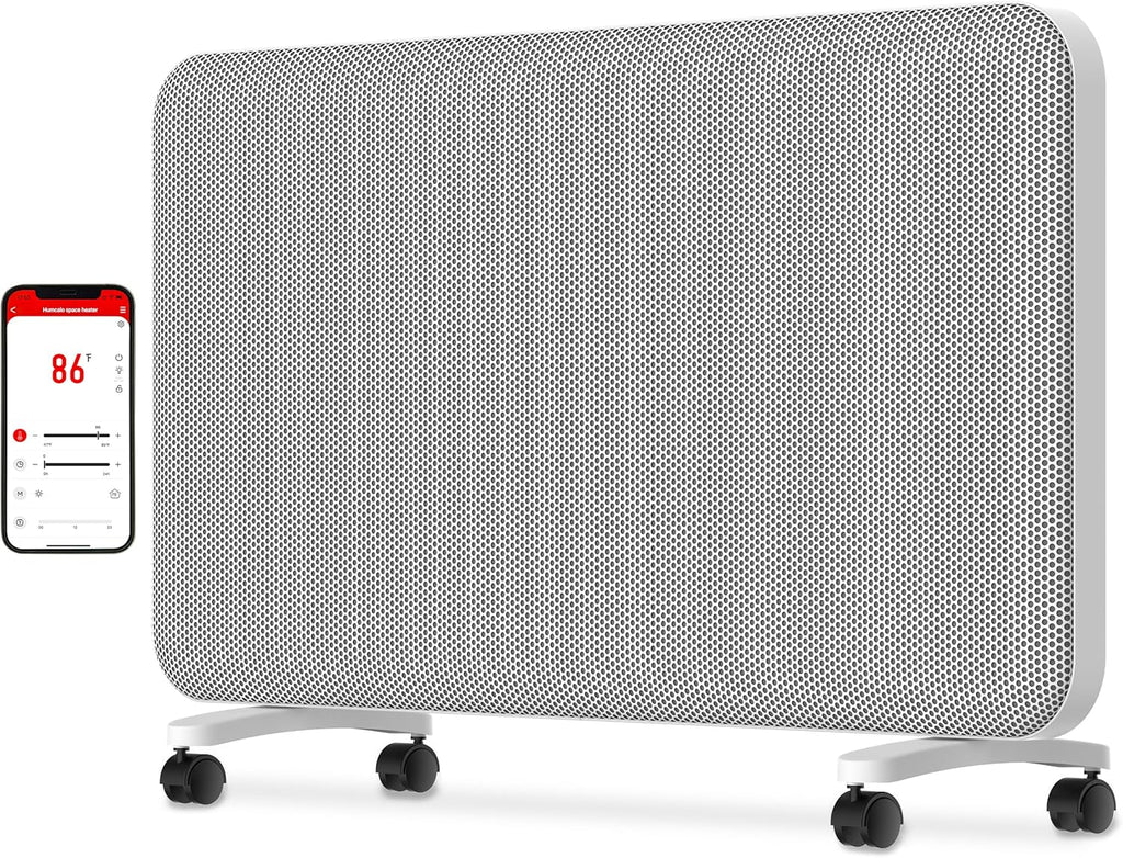 Graphene Convection Panel Infrared Space Heater for Indoor Use Large Room, 1500W Heater with Thermostat, Portable Stand Wall Mounted, Smart WiFi App Control Energy Saving,Work with Tuya