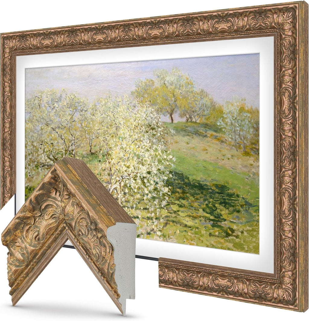 Tuscan Copper 43" Premiere Deco TV Frame - Compatible ONLY with Samsung The Frame TVs (Fits 2021-2025, LS03A, LS03B, LS03C, LS03D, LS03FA)