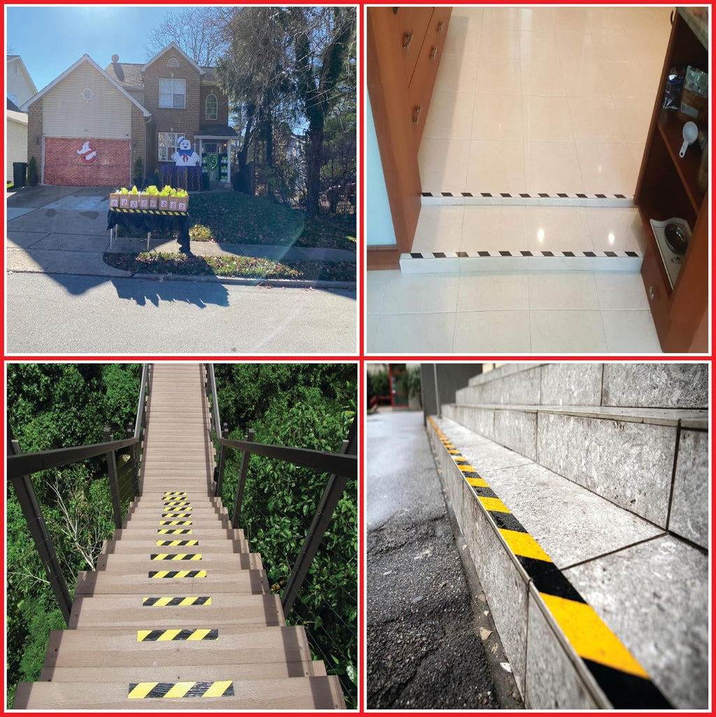 GGR Supplies T.R.U. SST-618C Black & White Hazard Warning Safety Stripe Tape: 2" in. Wide x 18 yds.