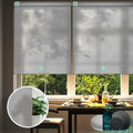 Yoolax Motorized Blinds with Remote, Room Darkening Smart Blinds Work with Alexa Google Home, Automatic Roller Shades for Indoor Windows Living Room, Custom Size (Shiny Grey)