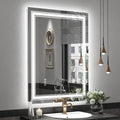 28x36 LED Lighted Mirror for Bathroom Wall, Dimmable Vanity Mirror with Lights, Backlit and Front lit, Dimmable, Anti-Fog, Shatter-Poof (Horizontal/Vertical)