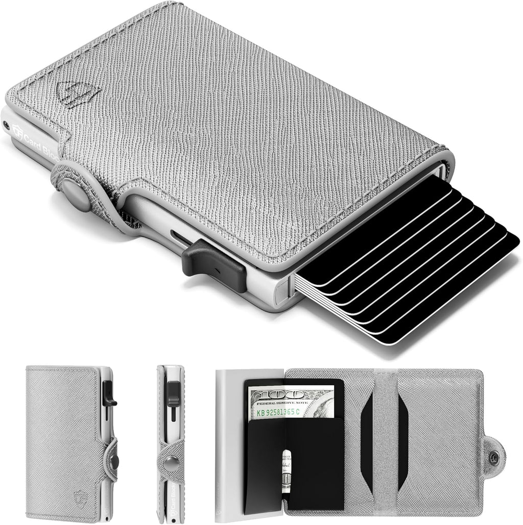 Conceal Plus Small RFID Wallet for Women, Slim Compact RFID Blocking Credit Card Holder Womens Wallet, Smart Pop Up Minimalist Card Case, Holds 4-6 Standard Cards Plus Cash & ID, Compact Travel Wallet